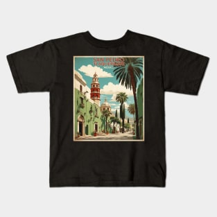 San Pedro Tlaquepaque Mexico Vintage Tourism Travel Kids T-Shirt